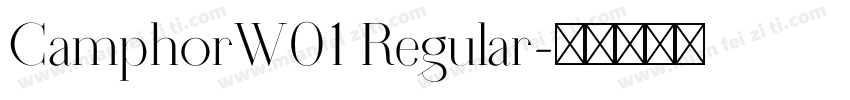 CamphorW01 Regular字体转换